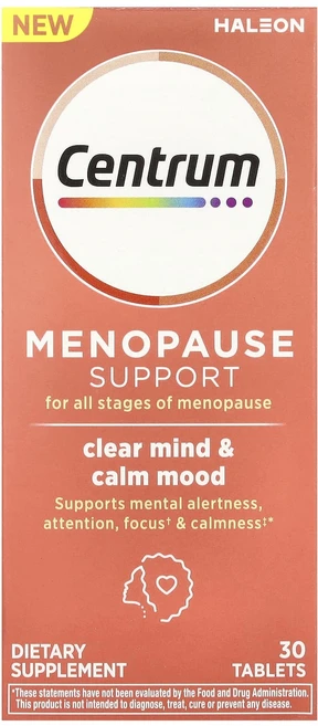 Centrum 폐경기 증상 완화 마음을 정화하고 차분한 기분을 선사 30정, Centrum폐경기증상완화마음을정화하고차분한기분을선사3, 1개 - 쿠팡