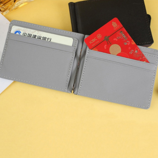 Urban 컴포트 심플 슬림 포켓 가죽 머니클립 카드 명함지갑