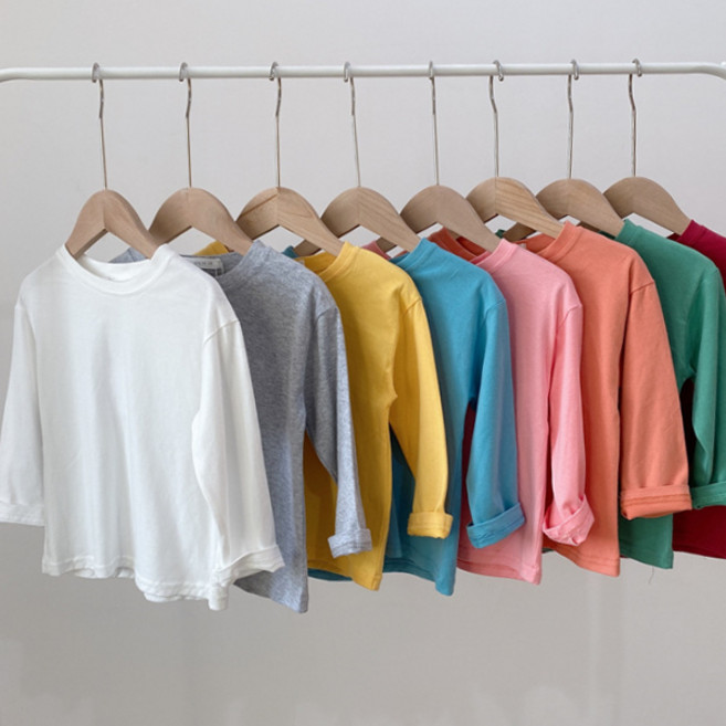 [더사랑이] 매일티셔츠1+1 키즈 유아 아동복 기본티셔츠 세트2장