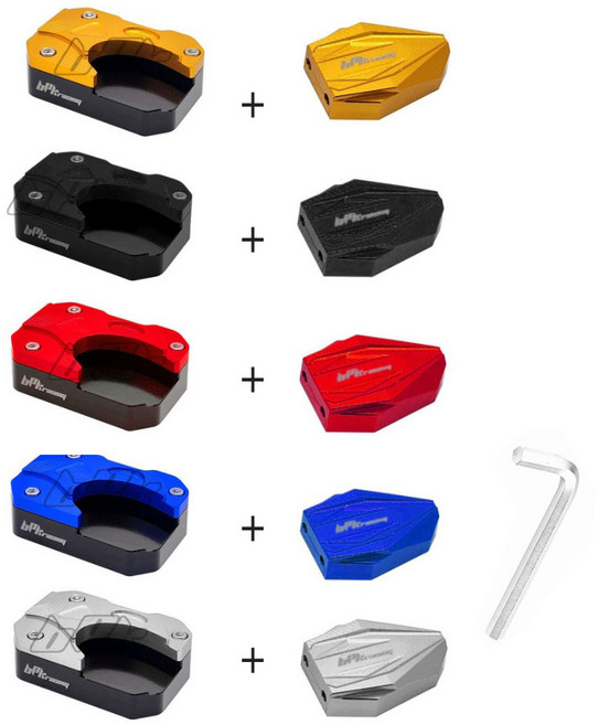 BPK 슈퍼커브 사이드 스탠드클립세트 21- 25 26년 날개 바닥 안전주차 보조 확장 튜닝 말발굽, 바닥날개세트 실버, 1세트