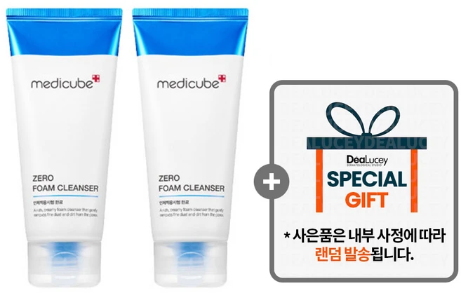 메디큐브 제로 폼 클렌저 / 모공 클렌저 [랜덤 사은품 증정], 2개, 120g - 쿠팡