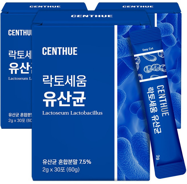 센트휴 락토세움 전립선 유산균, 3개, 30회분