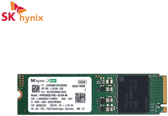 SSD NVMe 256GB SK하이닉스 BC501, -
