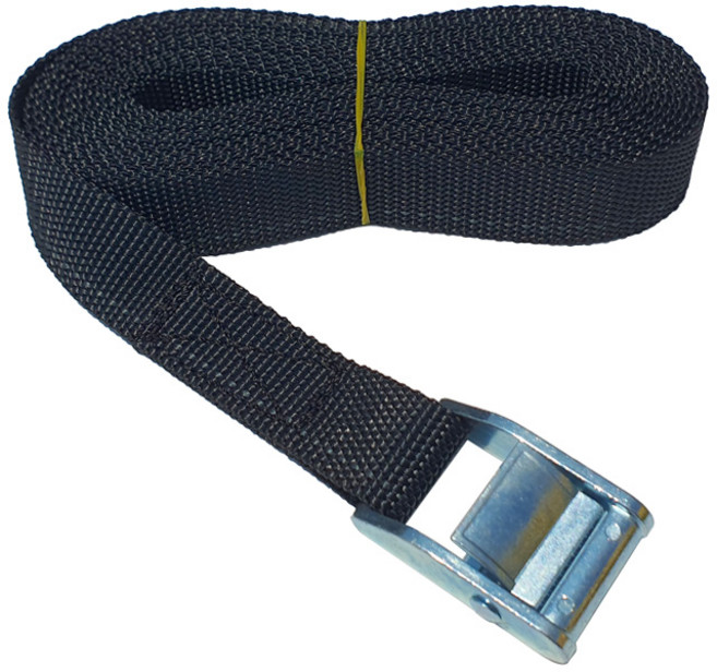 나이스본 25mm캠버클 고강도PE 미니 소형 자동바 깔깔이바 화물차용품 화물 고정 타이다운 스트랩 화물바 고정바 라쳇바 짐바, 검정(고강도 PE), 1개