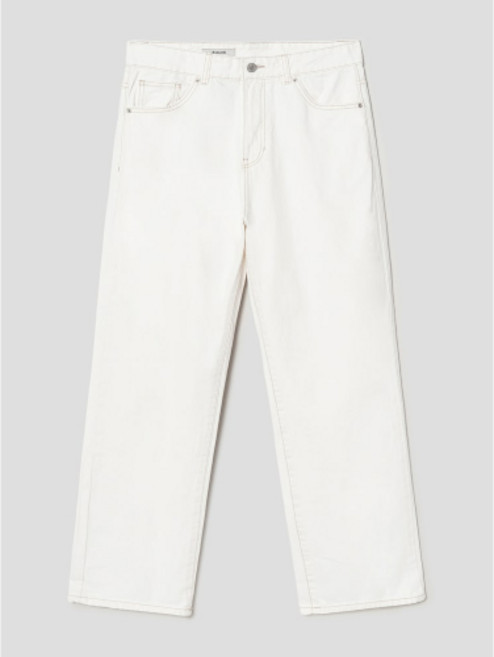 매장정품 에잇세컨즈 8SECONDS 에센셜 경량 세미와이드핏 데님 팬츠 아이보리 455721LP20 538075