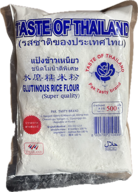 찹쌀100% 찹쌀가루 Glutinous Rice Flour worldfood, 500g, 1개