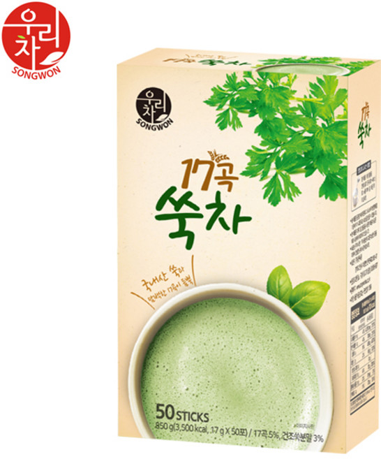 송원 17곡 쑥차, 17g, 50개입, 1개