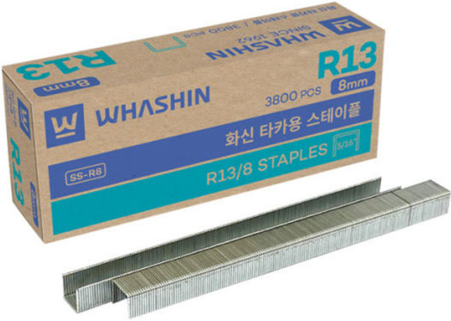 화신 타카침 R13 스테플러침 8mm 3800pcs, 1개