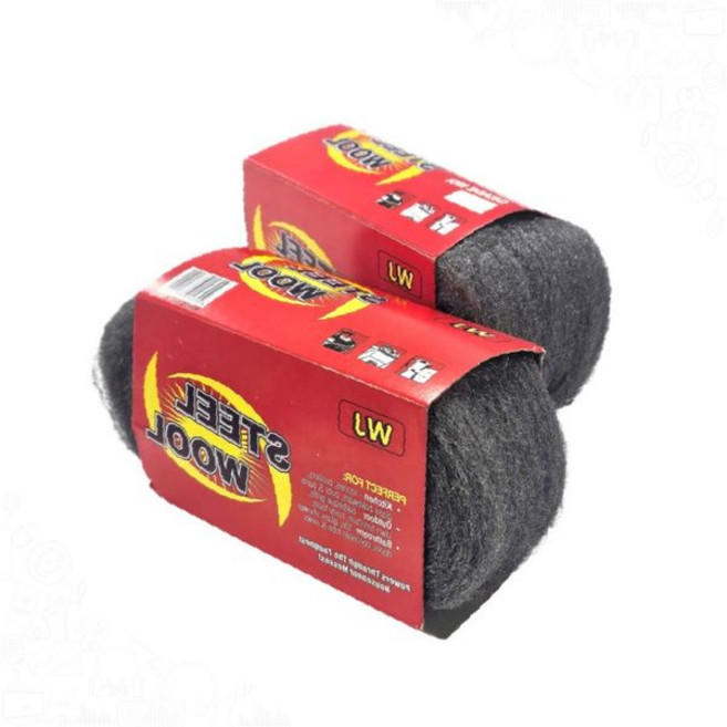 스틸울 철솜 물때 청소 자동차 유리 유막제거 주방 세정 연마 수세미, 1개