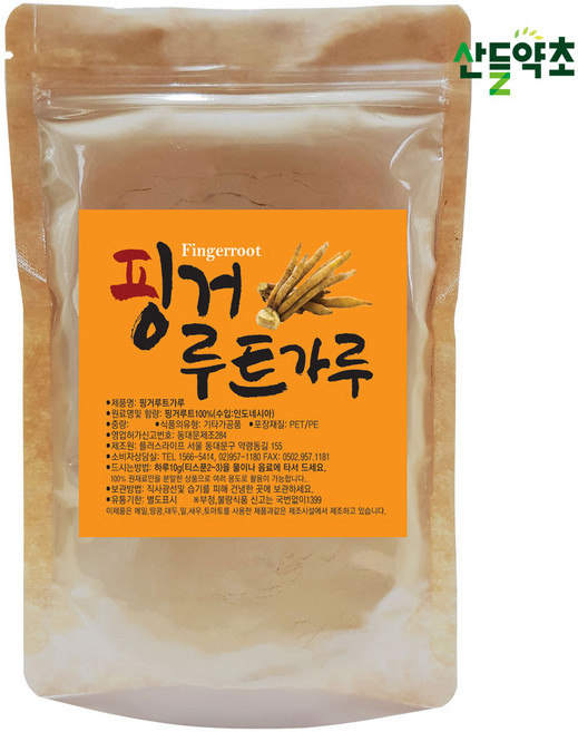 산들약초 핑거루트가루 판두라틴, 1개, 500g