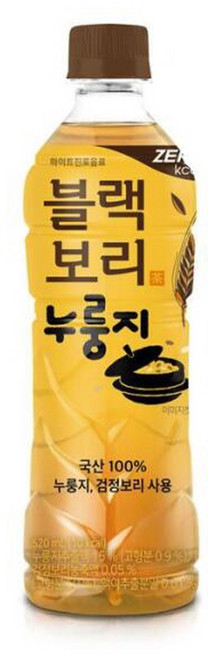 하이트 진로 블랙보리 누룽지 제로, 520ml, 12개