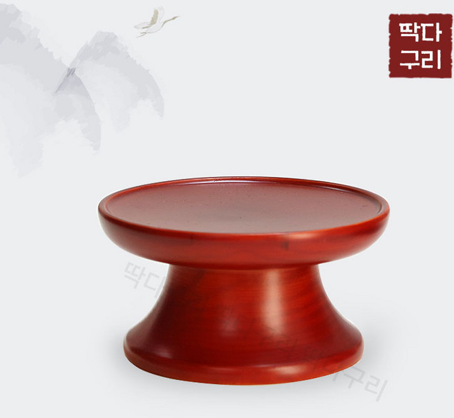 딱다구리 물푸레나무 원목제기 접시, 4호 소접시, 1개