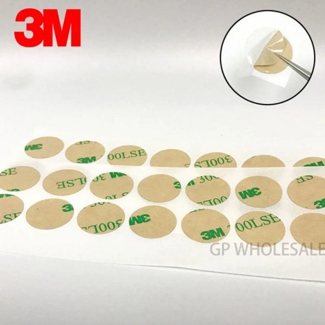 50원팩 3M 300LSE 9495le Dimater20mm 원형 스티커 양면 접착 디스크 투명, 1개