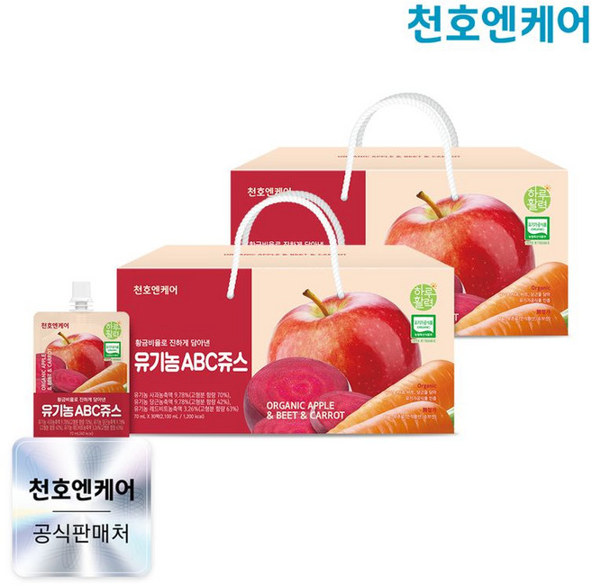 천호엔케어 하루활력 유기농 ABC 쥬스, 70ml