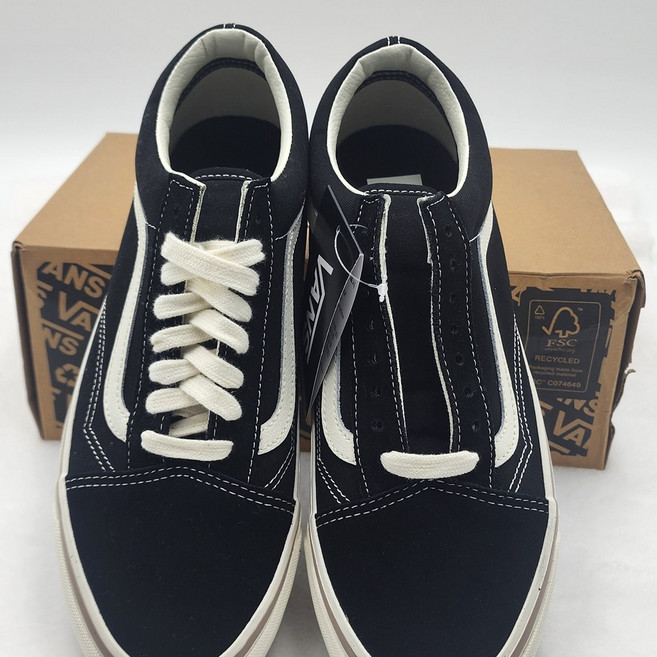 국내 매장판/반스 운동화올드 스쿨 36 남여공용 스니커즈 마시멜로 블랙 265