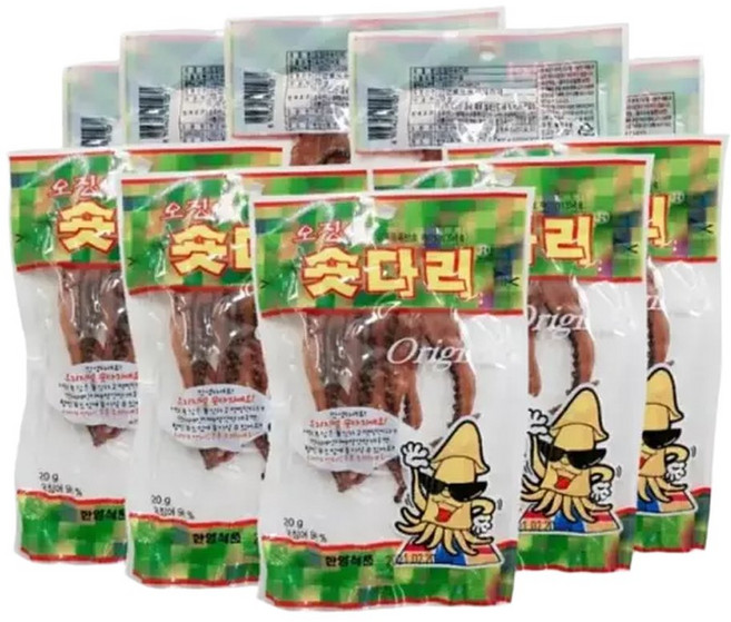 숏다리 20gx10봉 오다리 롱다리 안주 간식 대왕발 스낵 과자 육포 치즈포, 10개, 20g