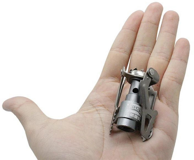 야외 가스 스토브 캠핑 버너 휴대용 미니 티타늄 용광로 포켓 쿠커, CHINA, 색상: 1. BRS-3000T, 1개