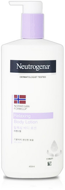 뉴트로지나 릴랙싱 바디 모이스처라이저 라벤더향, 450ml, 3개
