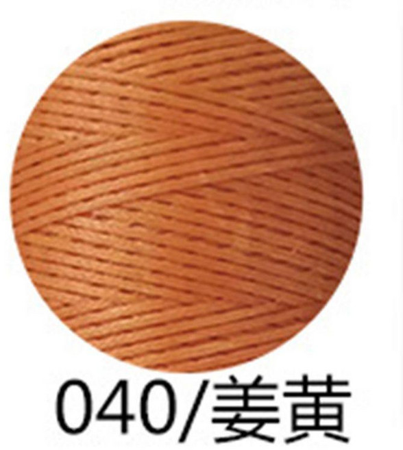 good 扁蠟線手工編織線手縫蠟線編繩材料, 薑黃040,0.8扁蠟線約270米, 1個