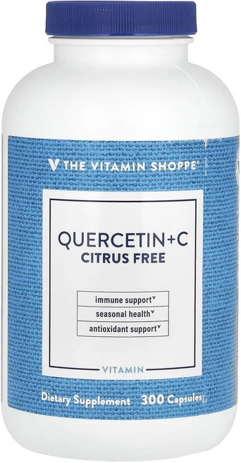 새해 첫좋은선물 The Vitamin Shoppe 퀘르세틴+C 캡슐 300정 제대로 할인합니다, TheVitaminShoppe퀘르세틴C캡슐300정 - 쿠팡