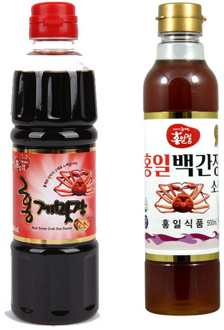 [류맛간장]홍일식품 홍일백간장 홍게맛장소스 세트구성, 1세트, 1L