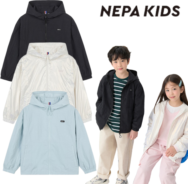 [백화점발송] 네파키즈 남아 여아 공용 바람막이 등교 외출 소풍 어린이집 학교 봄 자켓