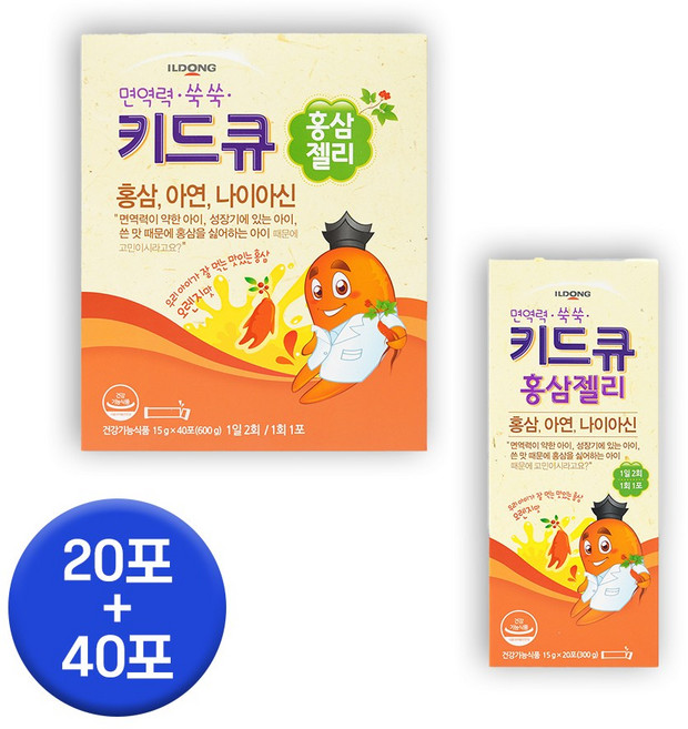 일동제약 키드큐 홍삼젤리, 600g, 1개