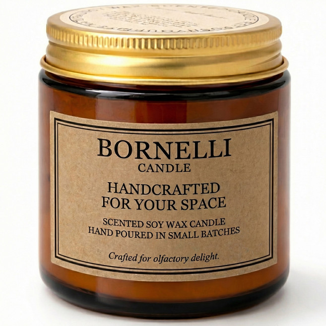보르넬리 향기좋은 향초 캔들 집안 주방 냄새제거, 1개, 190g, 프리지아