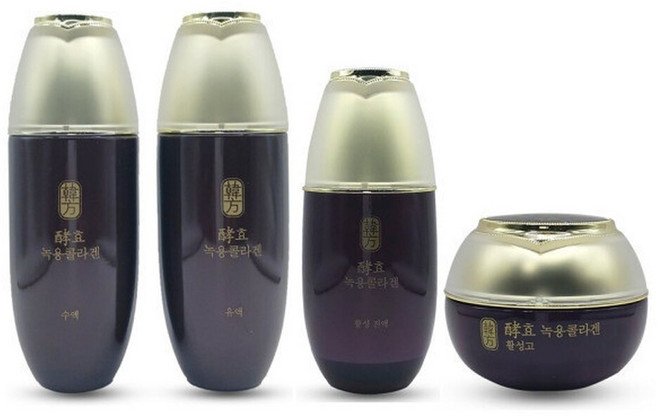 수려한 효 녹용콜라겐 수액유액활성진액활성고 4종 한방화장품, 1개, 30ml