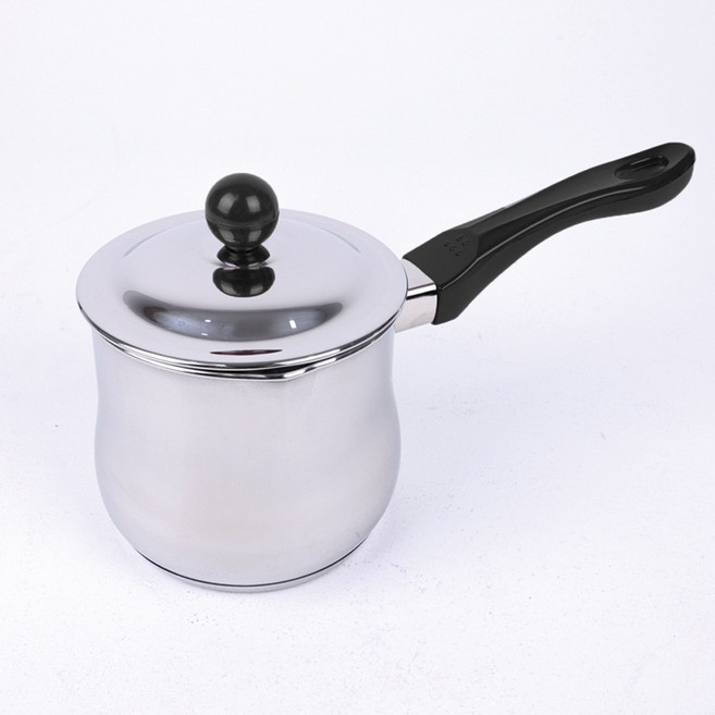 국내생산 리빙글로리 밀크포트 1.4L / STS304 3중바닥 인덕션 겸용 이유식 냄비 소스 밀크 포트