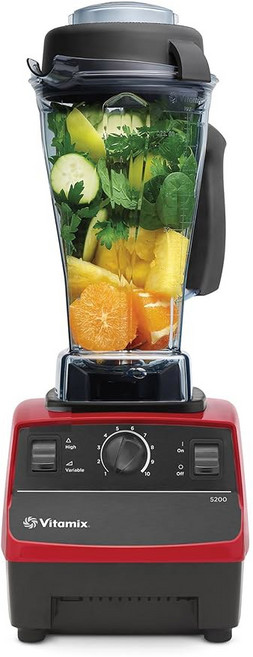 스무디 식품 그라인더 및 유화제용 Vitamix 5200 전문가용 블렌더 64온스 피처 블랙, Red, Blender