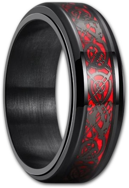 민크 드레곤 360 회전 티탸늄 스틸 316L 써지컬반지