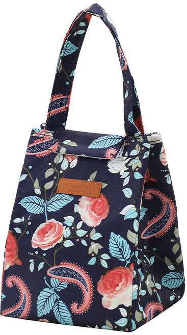 에트유 미니 보냉백 도시락가방 피크닉 런치백 보냉가방, 1개, 티베즈 로즈