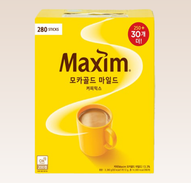 맥심 모카골드 마일드 커피믹스, 12g, 280개입, 1박스
