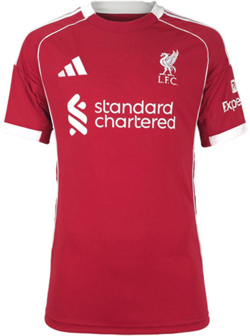 아디다스 남녀공용 프리미어리그 축구 유니폼 티셔츠 리버풀 25/26 홈 져지 JV6423