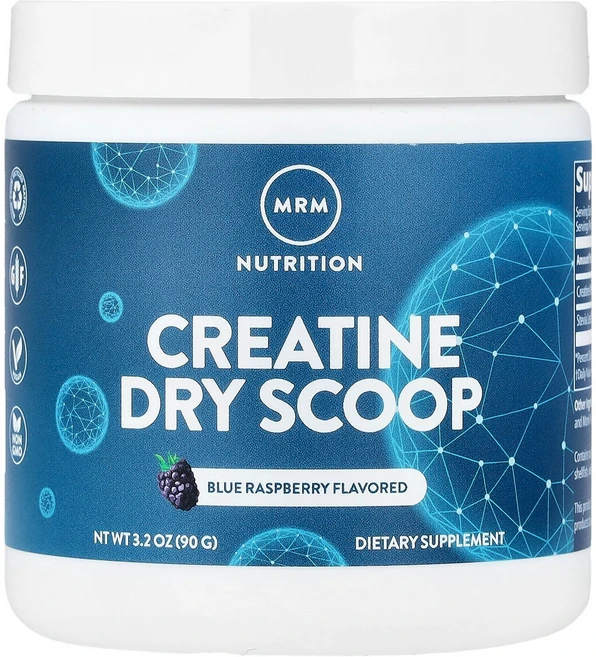 MRM Nutrition Creatine Dry Scoop Blue Raspberry 3.2 oz 90 g, MRM Nutrition, Creatine Dry Sc - 쿠팡