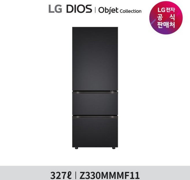 [1등급]LG 디오스 오브제컬렉션 김치톡톡 327L Z330MMMF11, 오브제컬렉션 맨해튼미드나잇