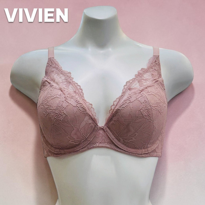 비비안 로즈베일 레이스 와이어 풀컵브라 몰드핏 여성 속옷