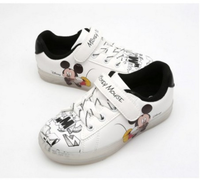 브랜드없음 디즈니 남아용 CH 미키마우스 알토 LED 스니커즈