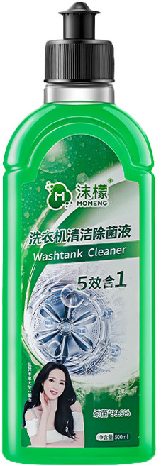 沫檬 HOMENG 洗衣機清潔劑 500ml，強力去汙除垢，滾筒直立式皆適用，多重功效一次完成, 1個, 沫檬洗衣機清潔劑【松木】1瓶500ML, 500ml