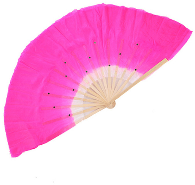 무용 부채춤 너슬 부채 1세트 양손 무용 공연 연습용 긴부채, 1개, 핑크