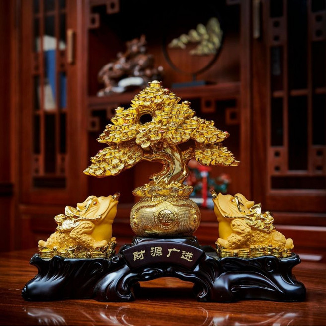 개업 선물 창업기념 집들이 축하 선물 재물운 상승 복과 재운을 부르는 풍수 인테리어 돈나무, 다크브라운