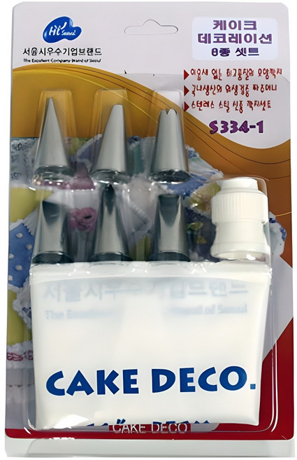 이홈베이킹 짤주머니 모양깍지6구, 소, 1세트