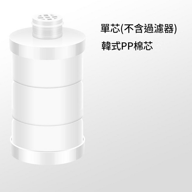 MMMH 白色款 PP棉前置濾水器 快速過濾水中泥沙鐵鏽, 單韓式PP棉濾芯