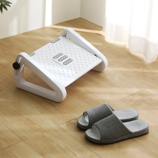 앤디랩 맞춤형 발받침대 높이조절 각도조절, 화이트