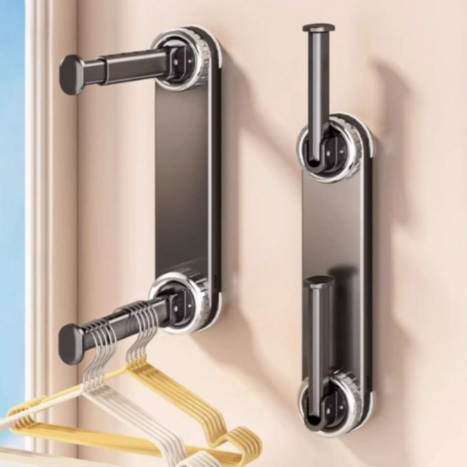 비테모 강력흡착 접이식 공간활용 건조대, 그레이