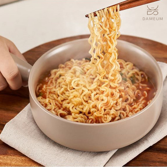 도자기 손잡이앞접시 플레이팅접시 오븐 파스타볼 먹방, 1개, 자황