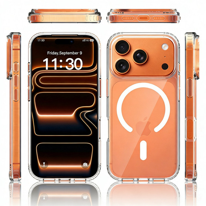 변색 없는 맥세이프 케이스 강력 흡착 자석 내장