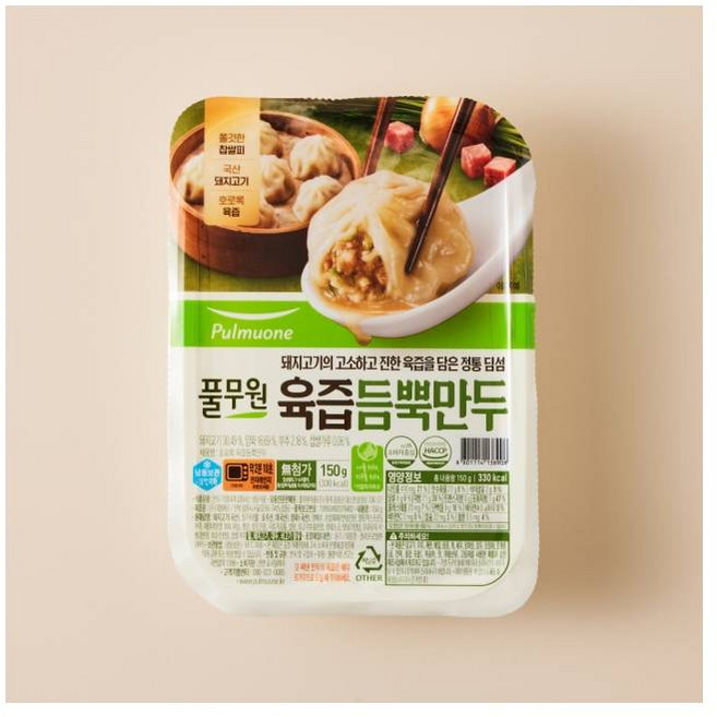 풀무원 육즙 듬뿍 만두 150g, 1개