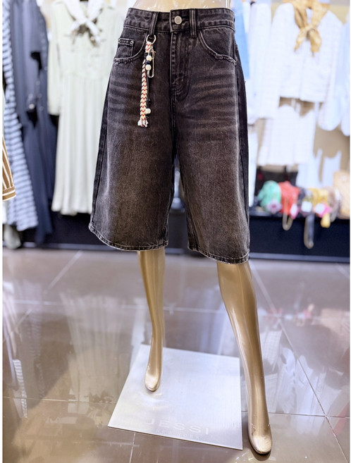 [제시뉴욕] 장식포인트 5부 데님팬츠 BFW5NLDP0380